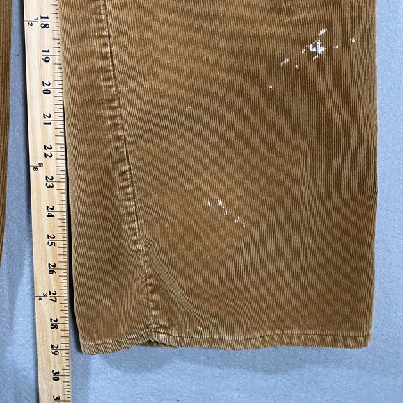 Vintage 70s Levis For MF Corduroy Distressed Brown Tab Pants Mens 12 28 x 29 - Picture 16 of 16